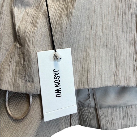 Jason Wu Beige/Gray Button Down Vest Akoya Shell Buttons - Picture 10 of 10